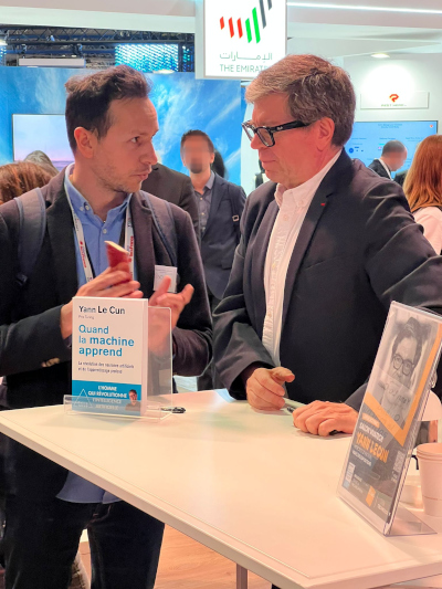 Victorien Flon-Beulin et Yann Lecun au salon VivaTech 2024